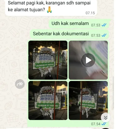Pengiriman Papan Bunga Selamat Pasir Gintung Jayanti