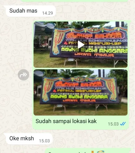 Pengiriman Papan Bunga Pasir Gintung Jayanti